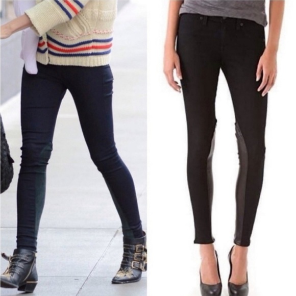 Rag & Bone Jodhpur Slim Fit Legging With Leather Breeches - Picture 3 of 12